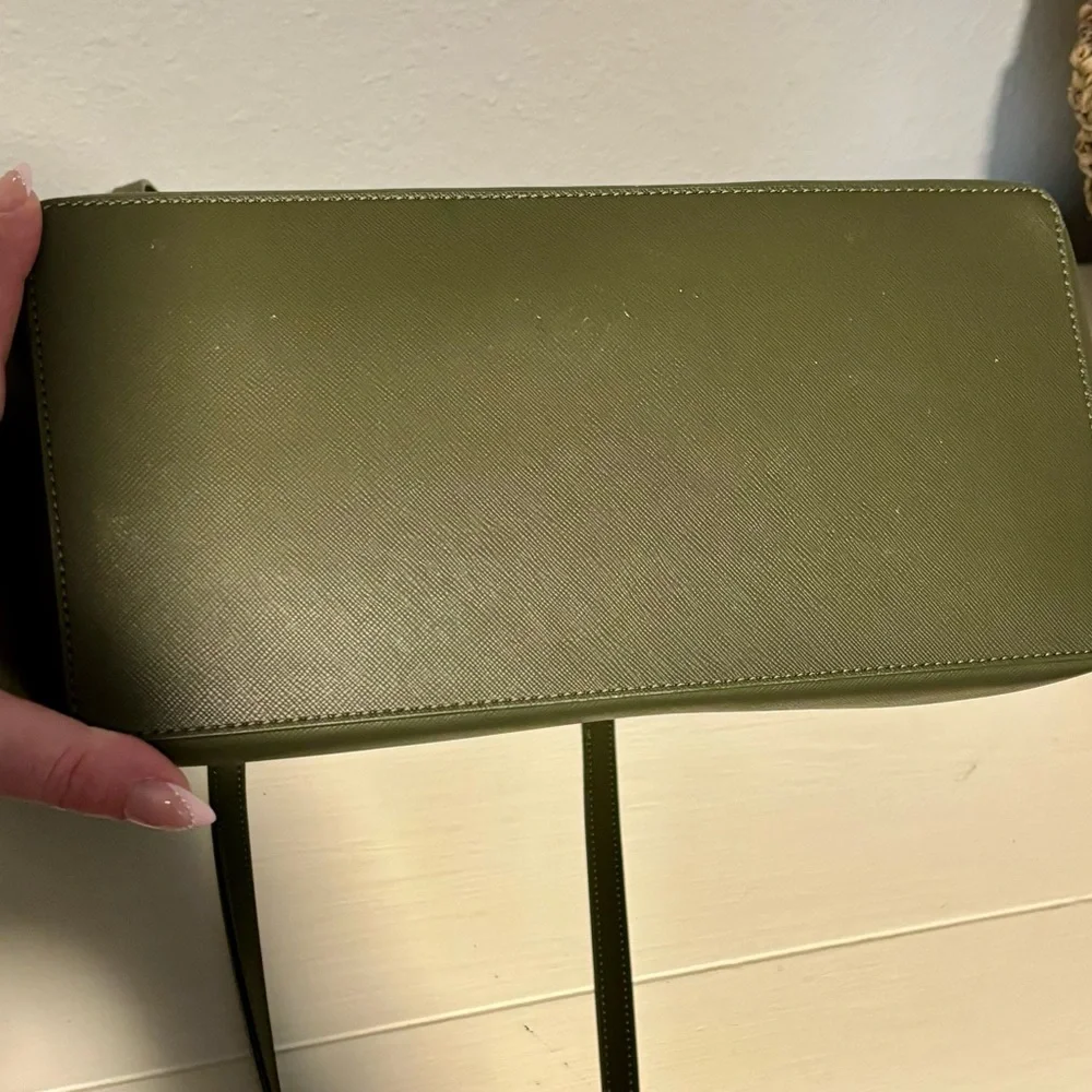 Kate Spade Forest Green Tote Purse - Picture 3 of 7